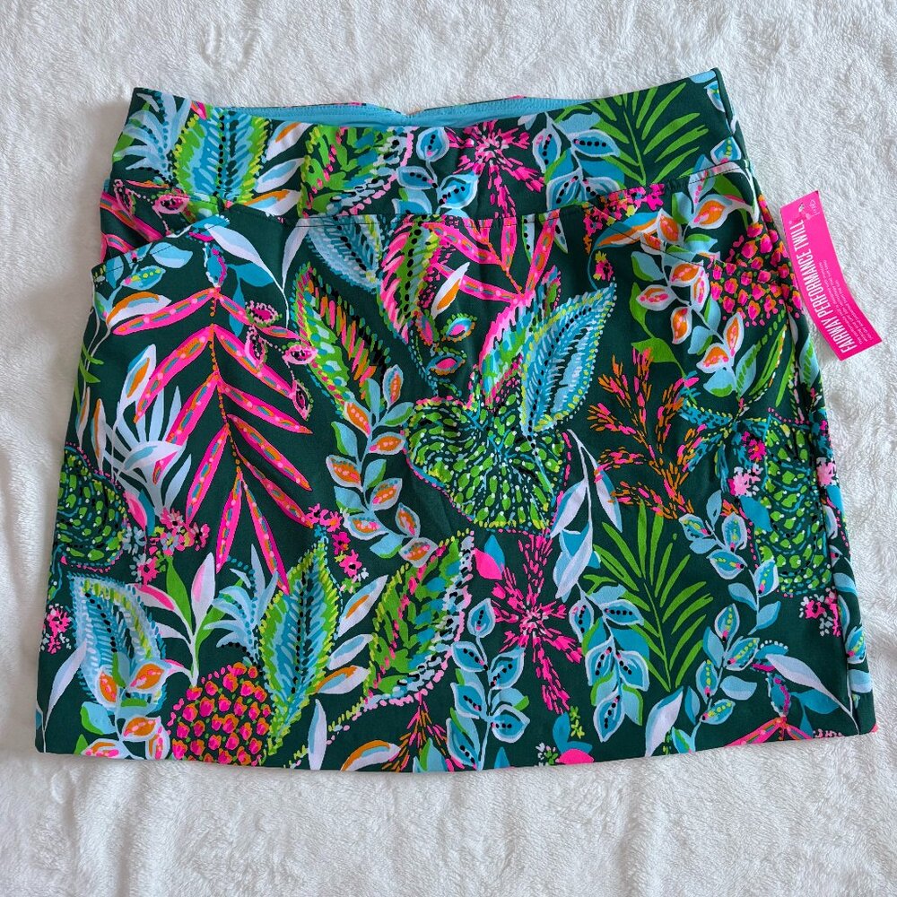 Lilly Pulitzer Luxletic Monica Skort Sunshine Jungle Size 12